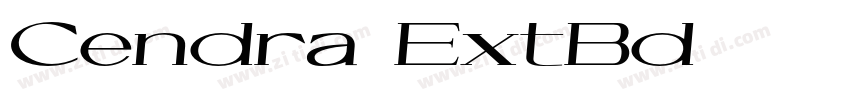 Cendra ExtBd字体转换